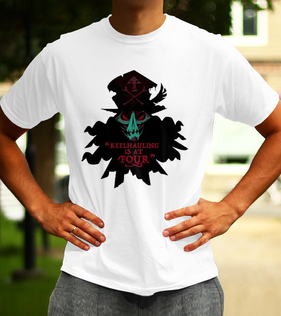 Devolver Digital Lechuck Keelhauling Is At Four Skulled Figure T-Shirt
