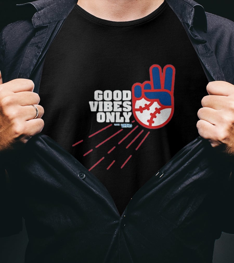 Good Vibes Only Los Angeles Dodgers MLB Baseball T-Shirt