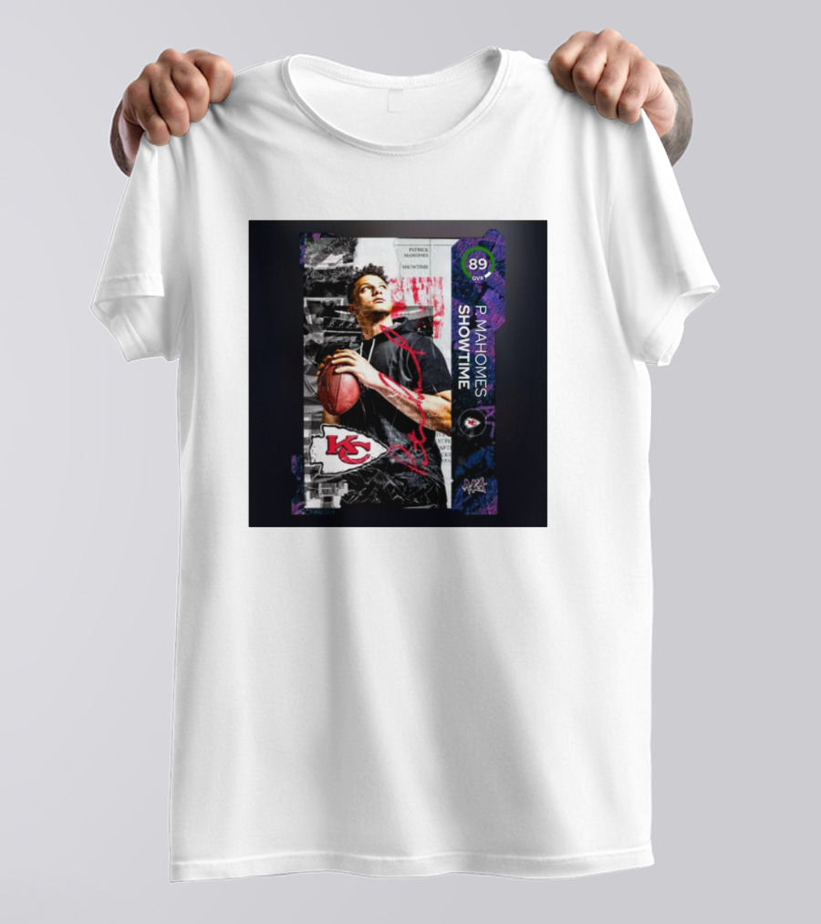 P. Mahomes Showtime Kansas City Chiefs 89 OVR MUT NFL T-Shirt