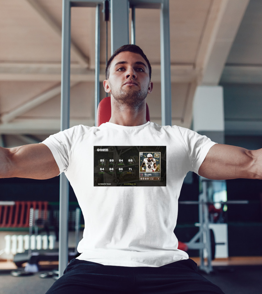 South Carolina Gamecocks Debo Williams Run Stopper Homecoming Key Ratings Madden NFL 25 Ultimate Team T-Shirt