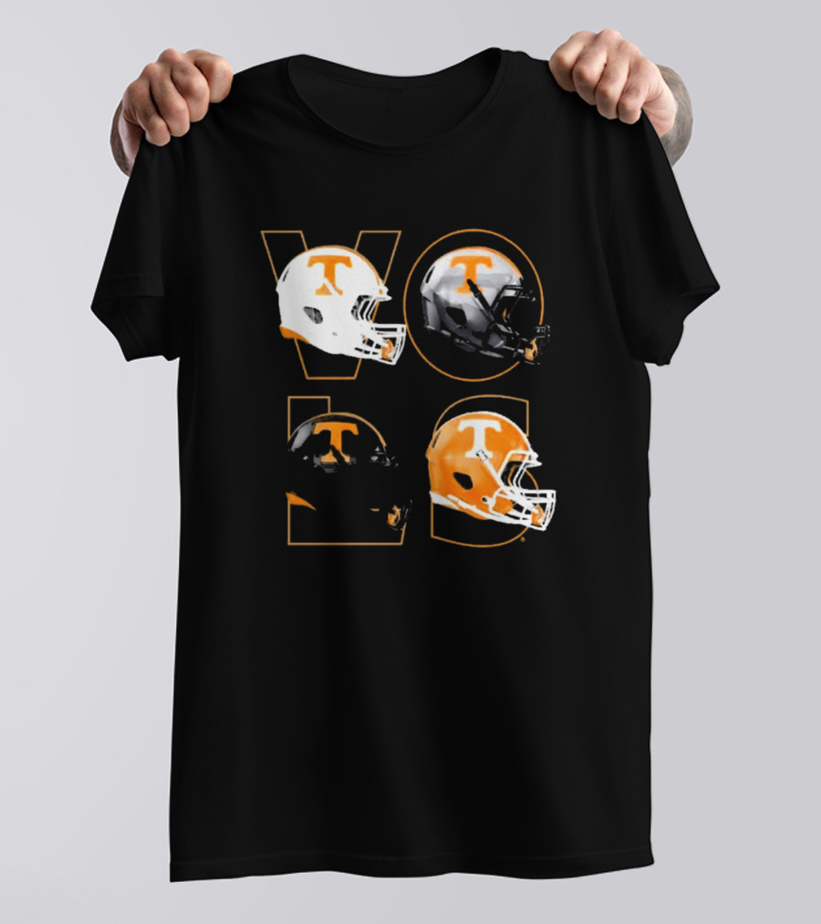 Tennessee Vols Multi Helmets NCAA Comfort Colors T-Shirt