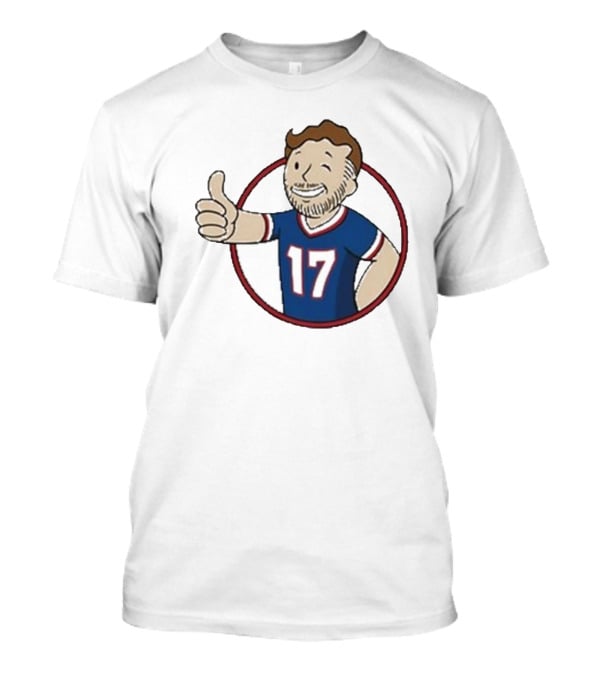 Edition Ball Out Vault Boy Thumbs Up Number 17 Jersey Blue Red T-Shirt