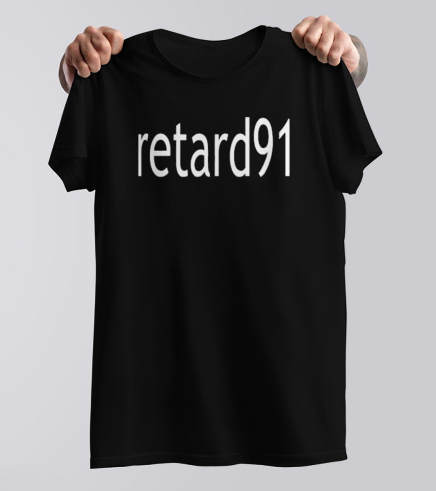 JamesCageWhite Retard91 T-Shirt