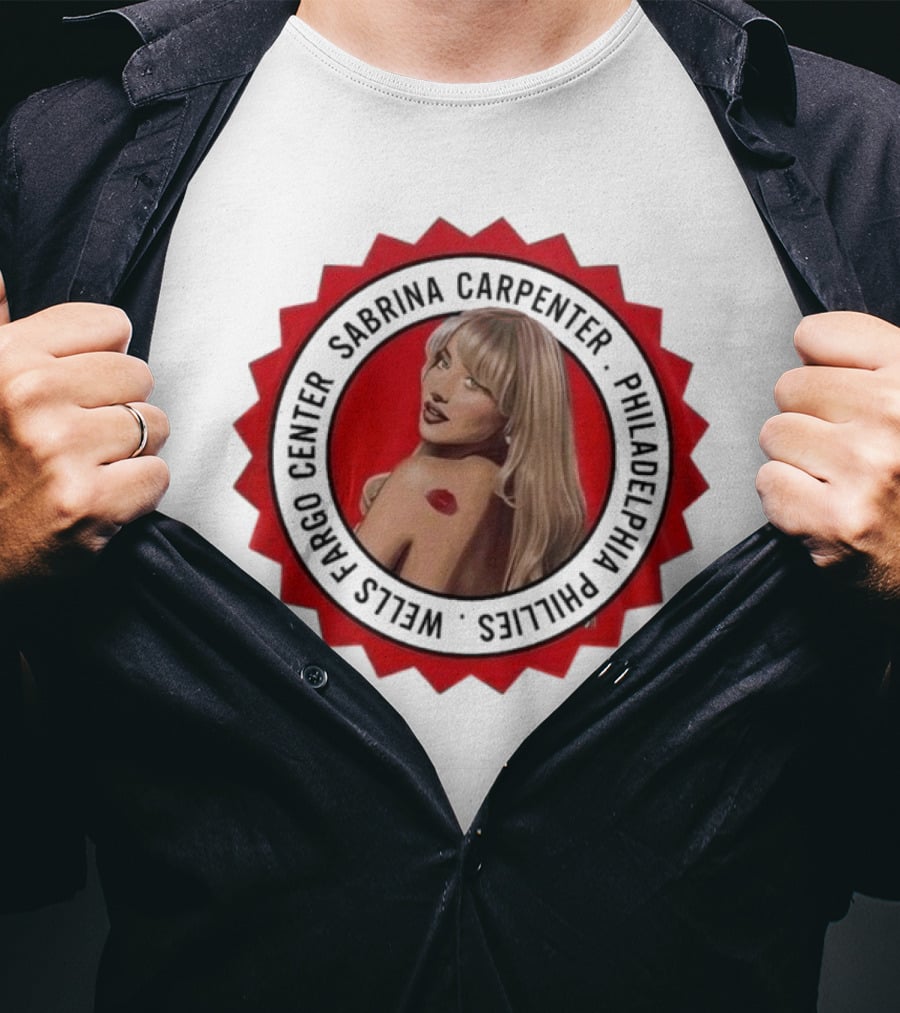 Sabrina Carpenter Philadelphia Phillies Wells Fargo Center T-Shirt