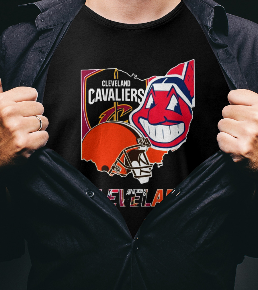 Cleveland Cavaliers Cleveland Indians Cleveland Browns T-Shirt