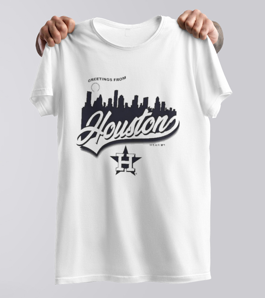 Greetings From Houston Skyline Astros T-Shirt