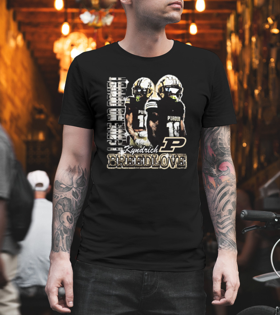 Kyndrich Breedlove Purdue Boilermakers 90s Football T-Shirt