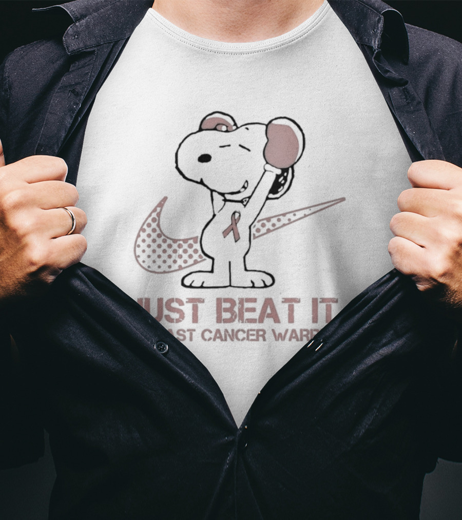Noopy Breast Cancer Warrior Just Beat It T-Shirt