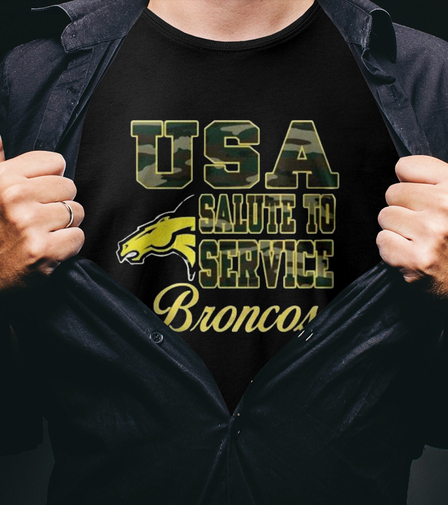 USA Salute To Service Broncos Camo Edition T-Shirt