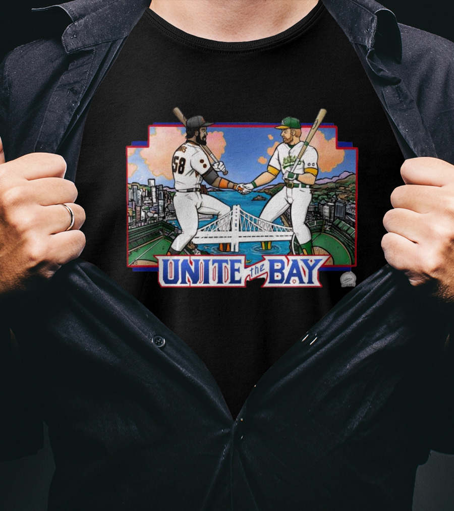 Unite The Bay San Francisco Giants Oakland A’s Battle Of The Bay T-Shirt