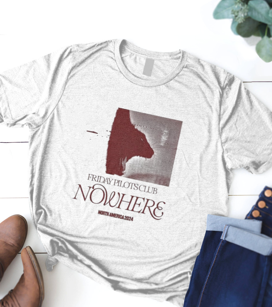 Friday Pilots Club Nowhere North America T-Shirt