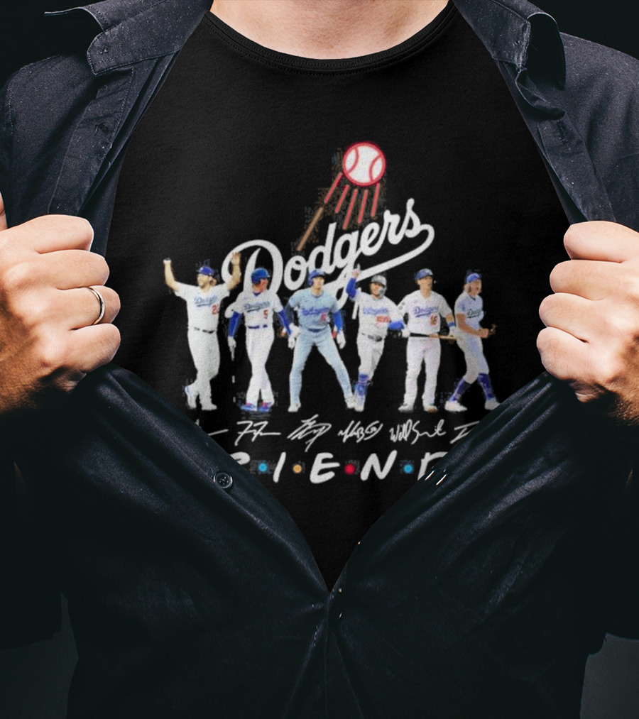 Friends Dodgers Los Angeles Players NLCS T-Shirt