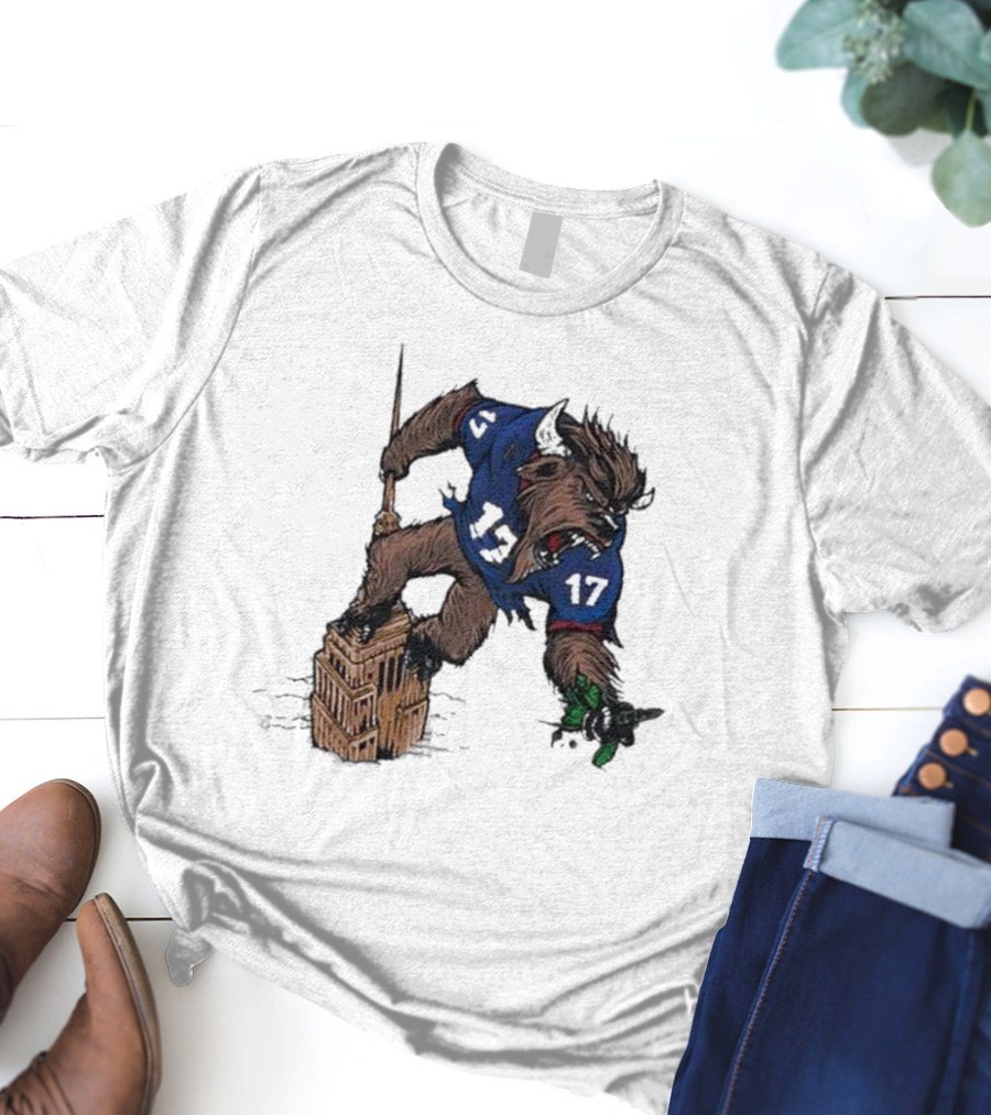 Josh Allen Buffalo Bills 17 Dominates New York Jets On Empire State Building Beast Mode T-Shirt