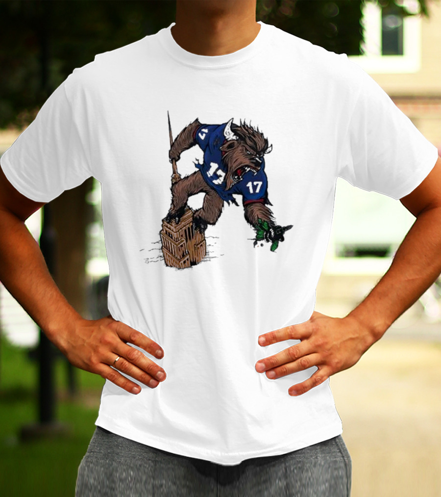 Josh Allen Buffalo Bills 17 Dominates New York Jets On Empire State Building Beast Mode T-Shirt