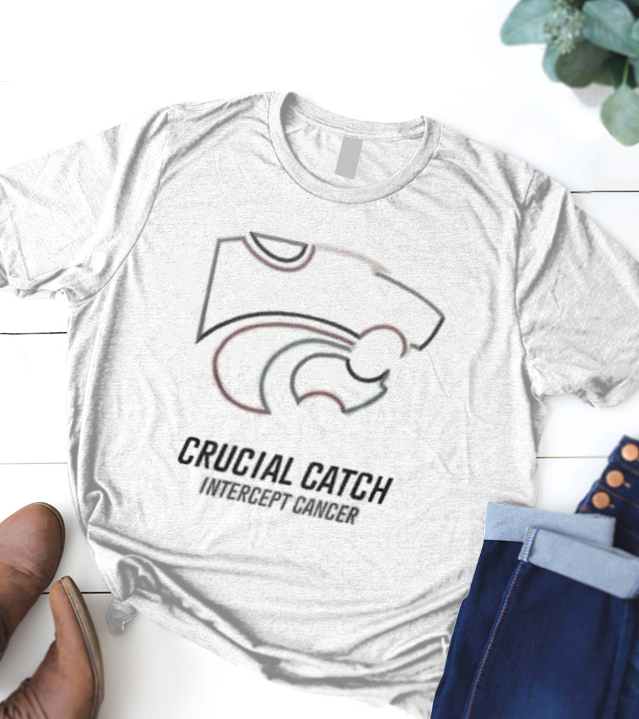 Crucial Catch Intercept Cancer Kansas State Wildcats T-Shirt