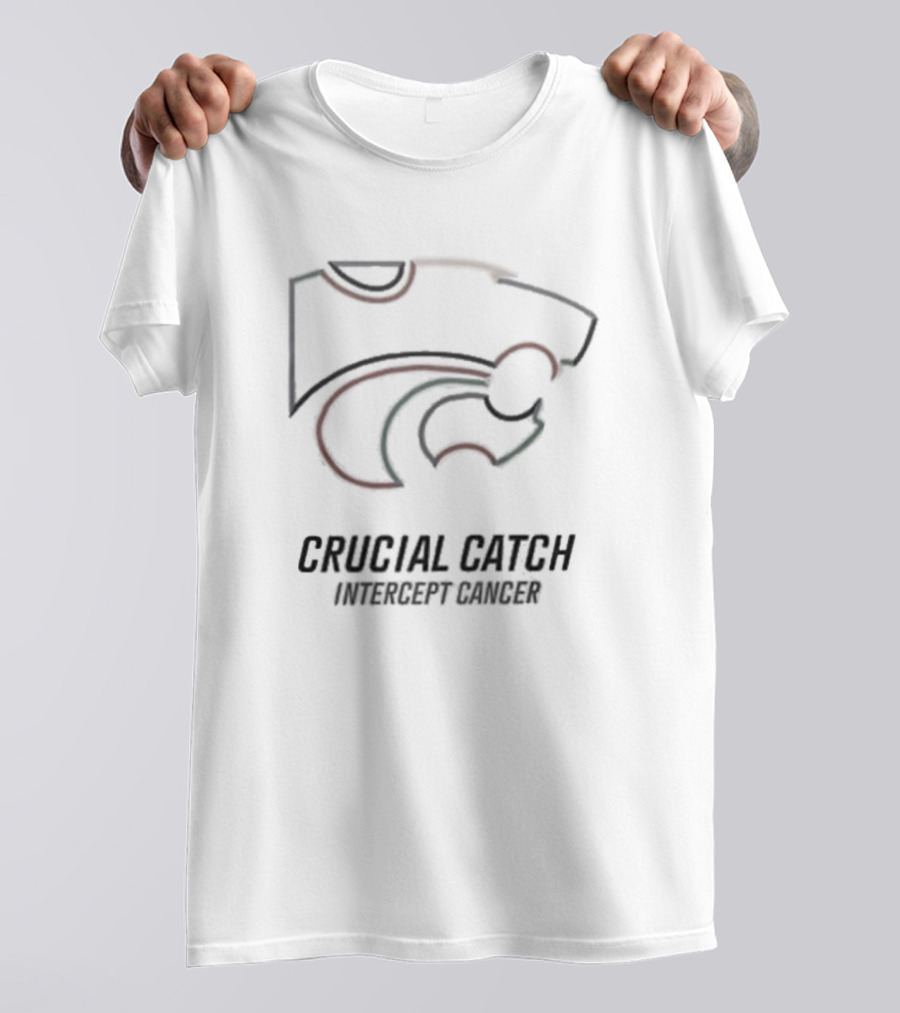 Crucial Catch Intercept Cancer Kansas State Wildcats T-Shirt