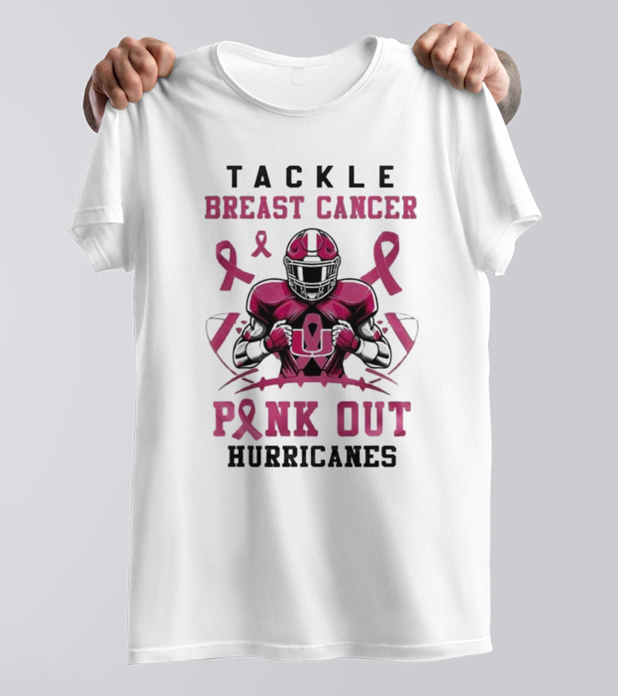 Tackle Breast Cancer Pink Out Hurricanes T-Shirt