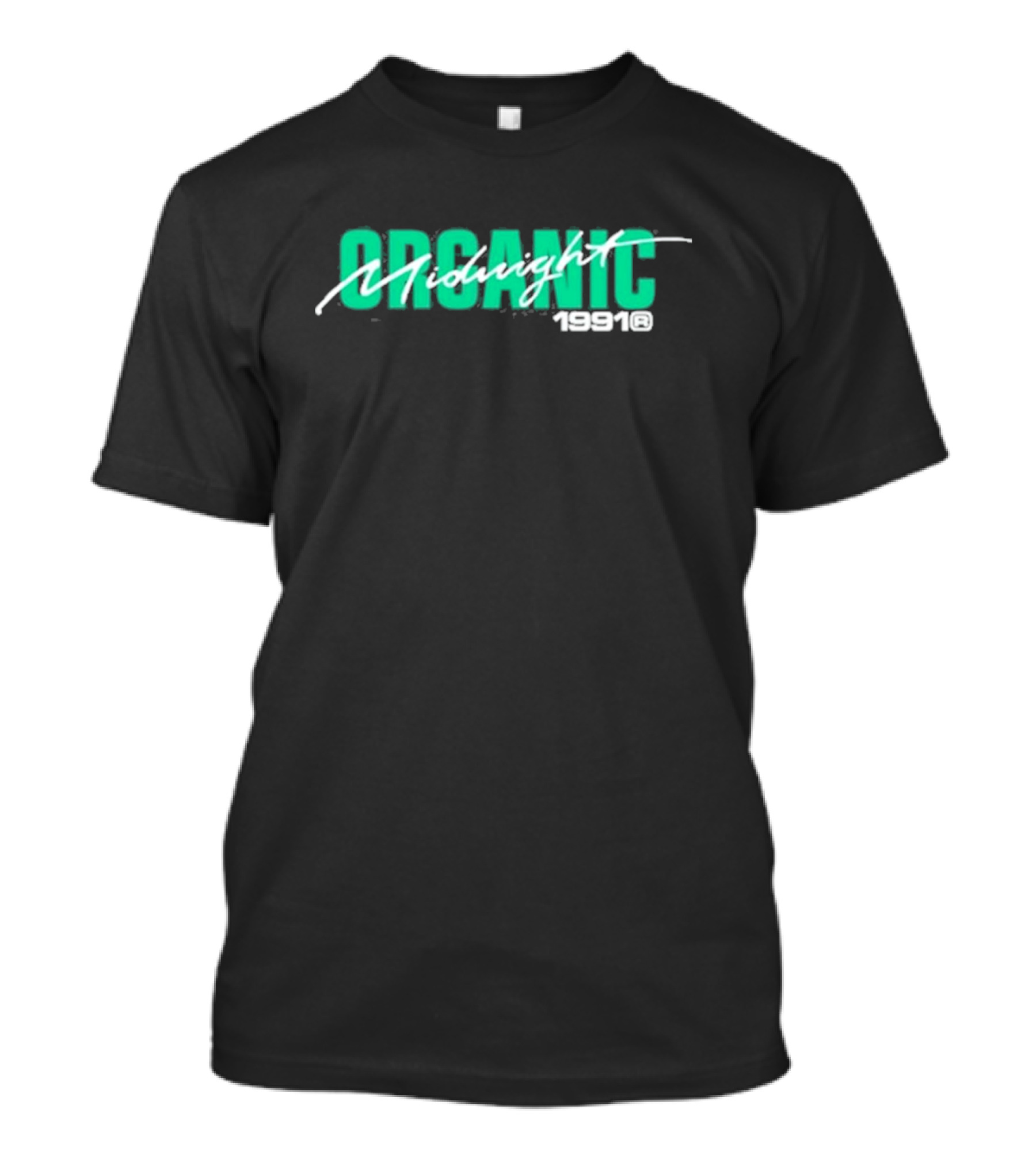 Midnight Organic 1991 Bold Script Emphasis T-Shirt