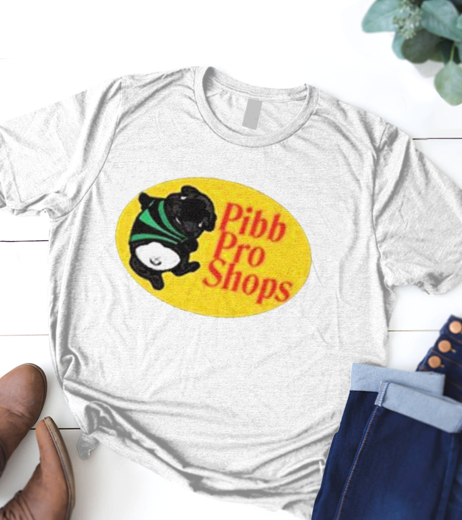 Pibble Palace Pibb Pro Shops Yellow Oval Bulldog T-Shirt