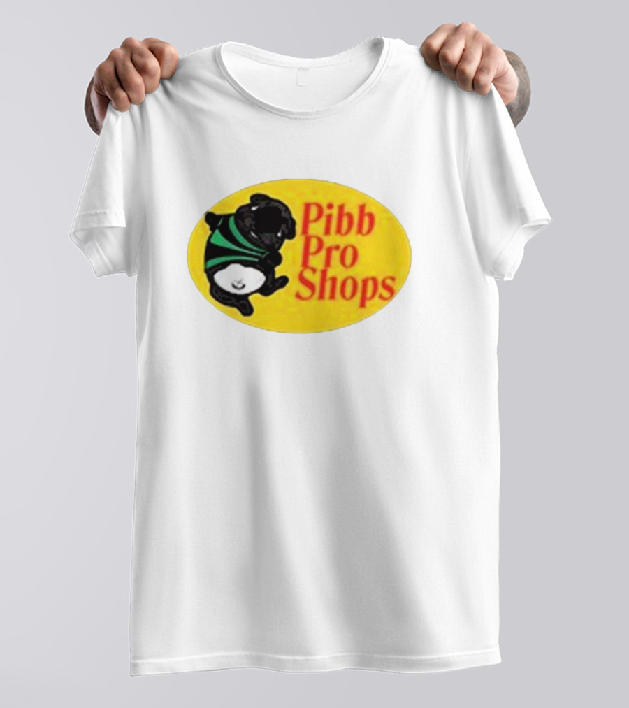 Pibble Palace Pibb Pro Shops Yellow Oval Bulldog T-Shirt
