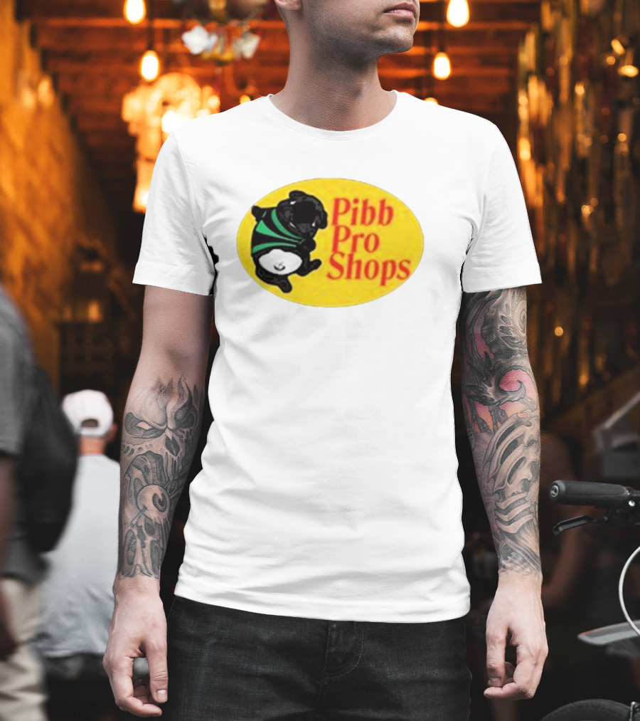 Pibble Palace Pibb Pro Shops Yellow Oval Bulldog T-Shirt
