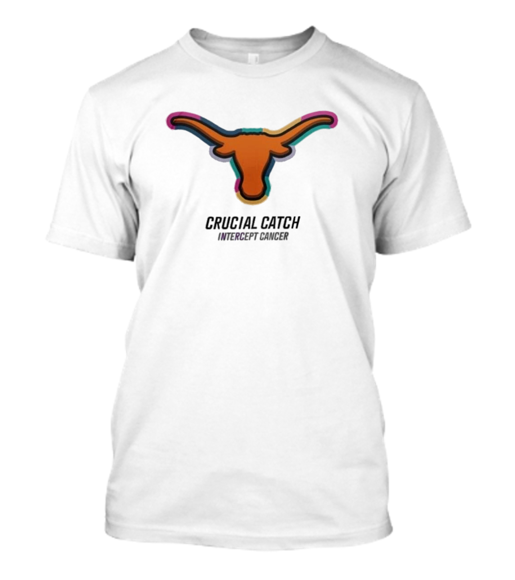 Texas Longhorns Crucial Catch Intercept Cancer T-Shirt