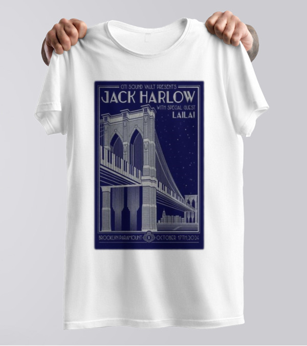 Citi Sound Vault Presents Jack Harlow With Special Guest Lailai Brooklyn Paramount October 17 T-Shirt