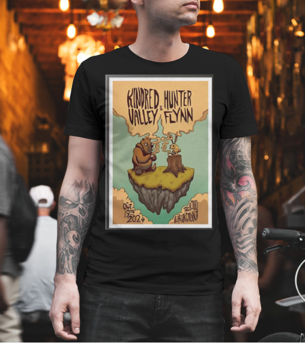 Kindred Hunter Valley Flynn Oct 19th 2024 The Loud Huntington WV Floating Island Scene T-Shirt