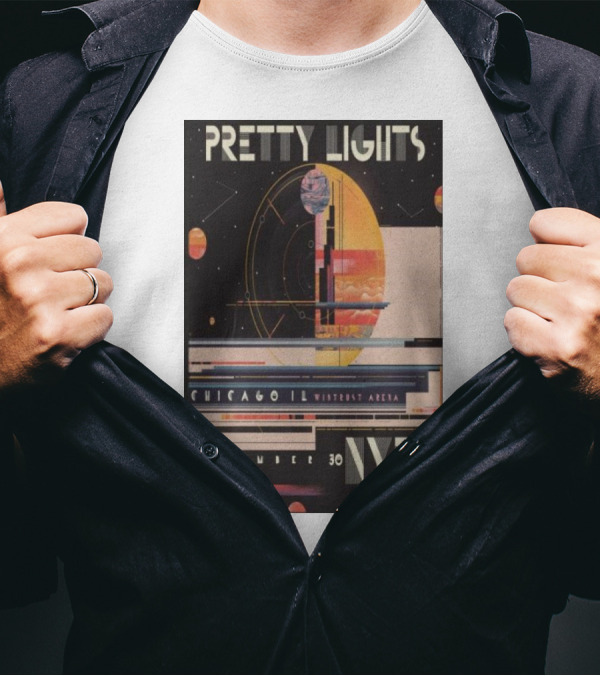Pretty Lights Wintrust Arena Chicago IL December 30-31 NYE 2024 Tour T-Shirt