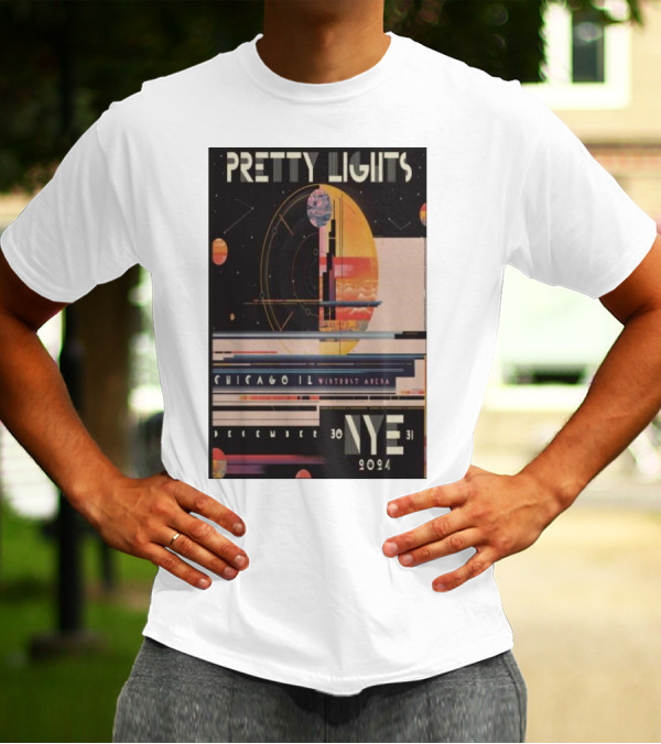 Pretty Lights Wintrust Arena Chicago IL December 30-31 NYE 2024 Tour T-Shirt
