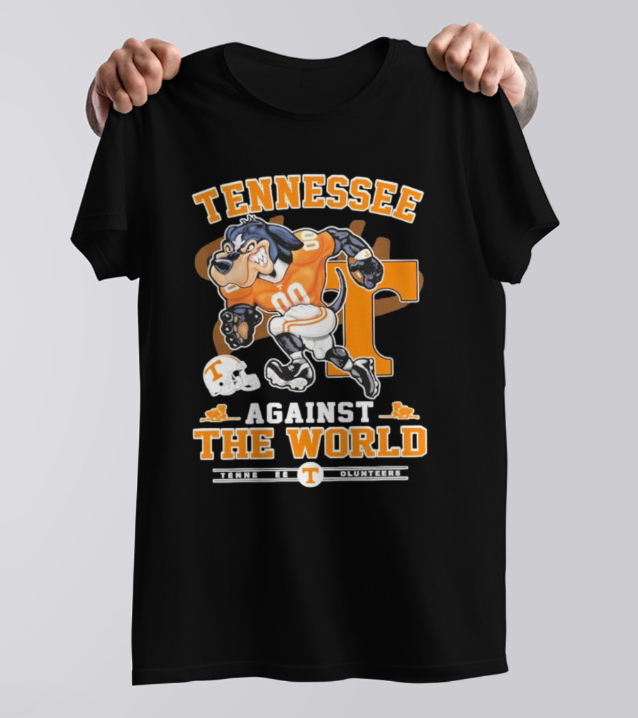 Tennessee Vols Mascot Charging Forward Against The World T-Shirt