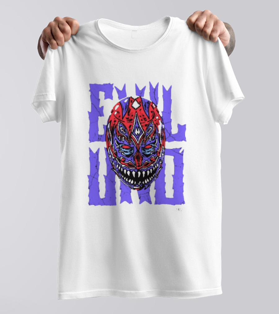 Evil Uno Mask Monster AEW T-Shirt