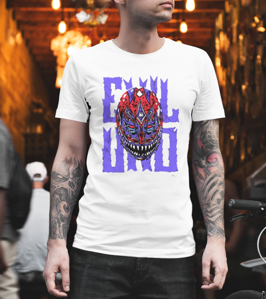 Evil Uno Mask Monster AEW T-Shirt