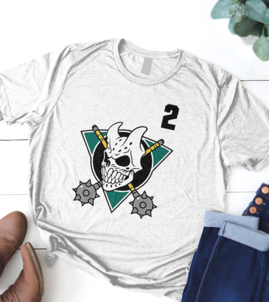 Firstblood Slaughter To Prevail Hockey Skull Maces Triangle Number 2 T-Shirt