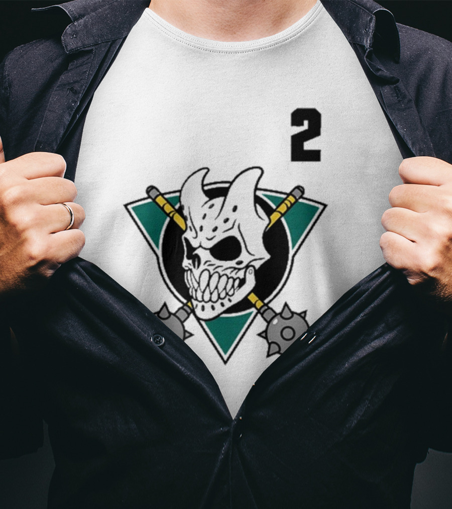 Firstblood Slaughter To Prevail Hockey Skull Maces Triangle Number 2 T-Shirt