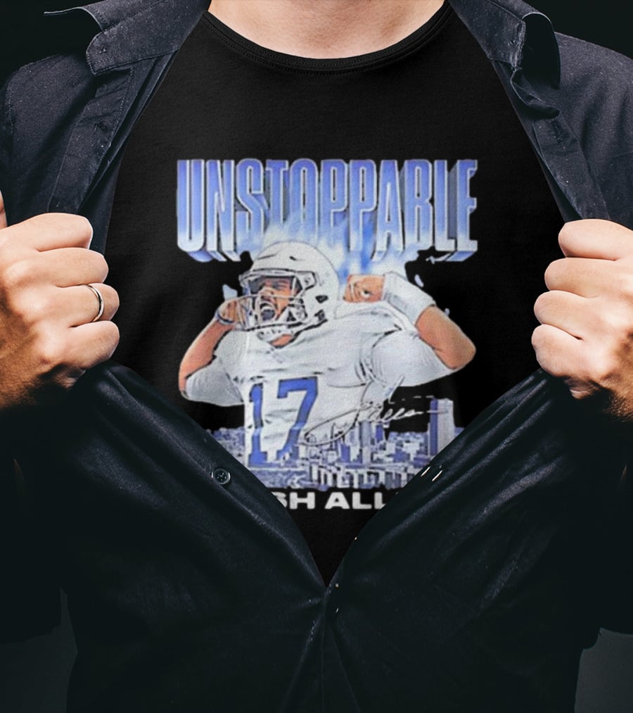 Buffalo Bills NFL Football Josh Allen Unstoppable Vintage 17 T-Shirt