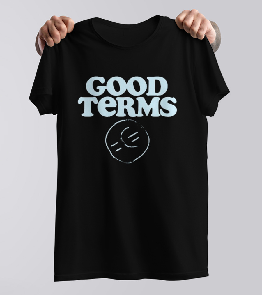 Good Terms Secret Friends Music Group Circle Sketch T-Shirt