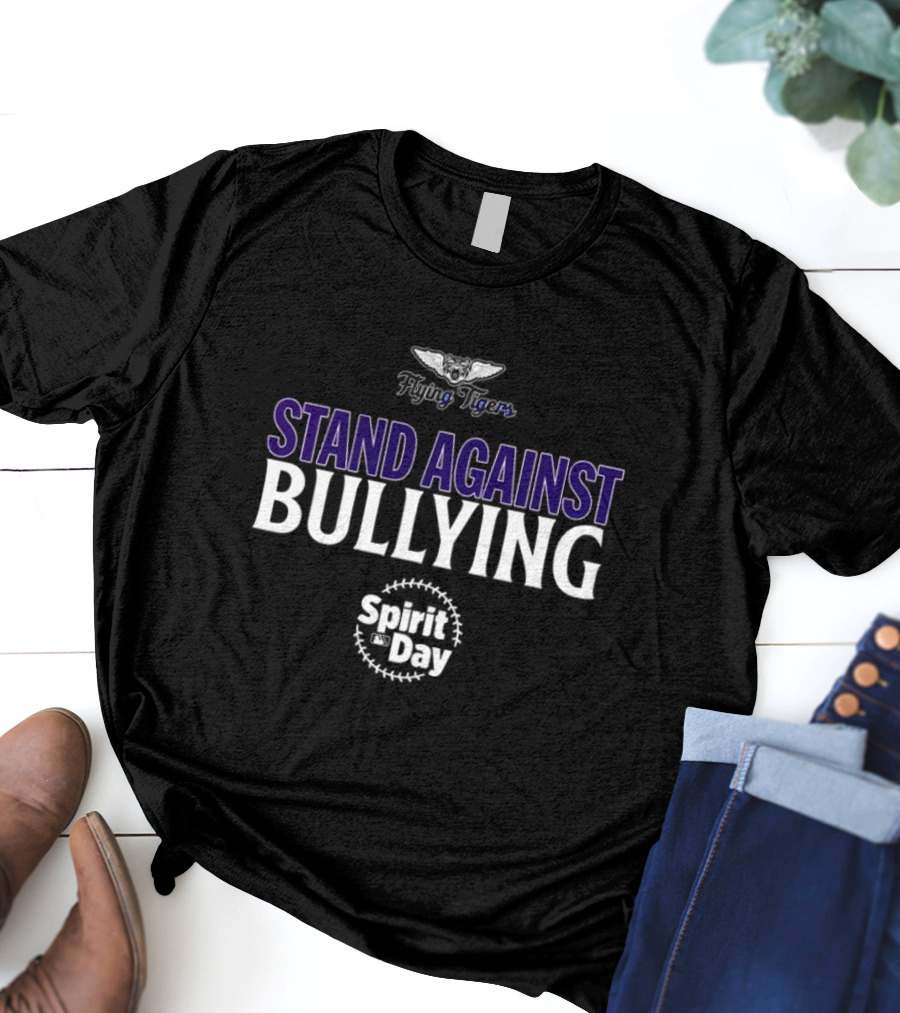 Flying Tigers Stand Against Bullying Spirit Day T-Shirt