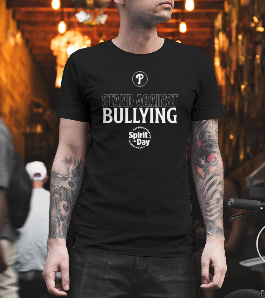 Stand Against Bullying Spirit Day Philadelphia Phillies P T-Shirt