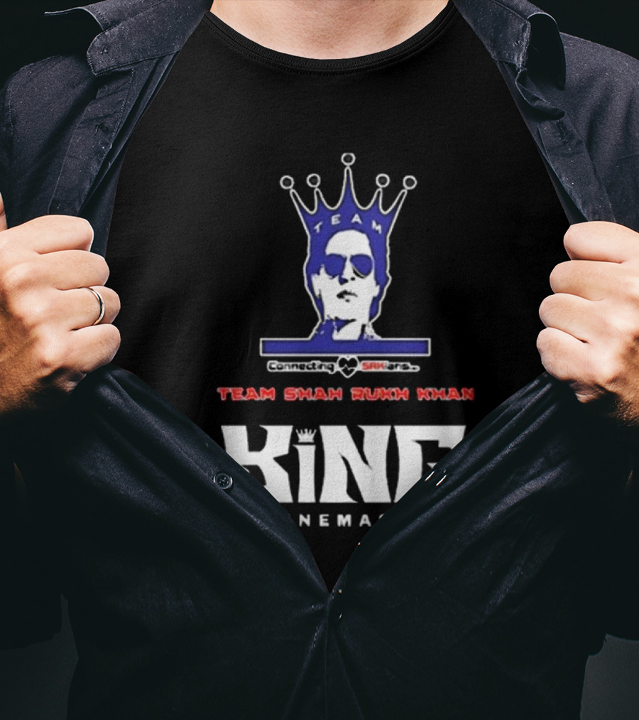 Team Shah Rukh Khan Connecting SRKians King In Cinemas 2026 T-Shirt