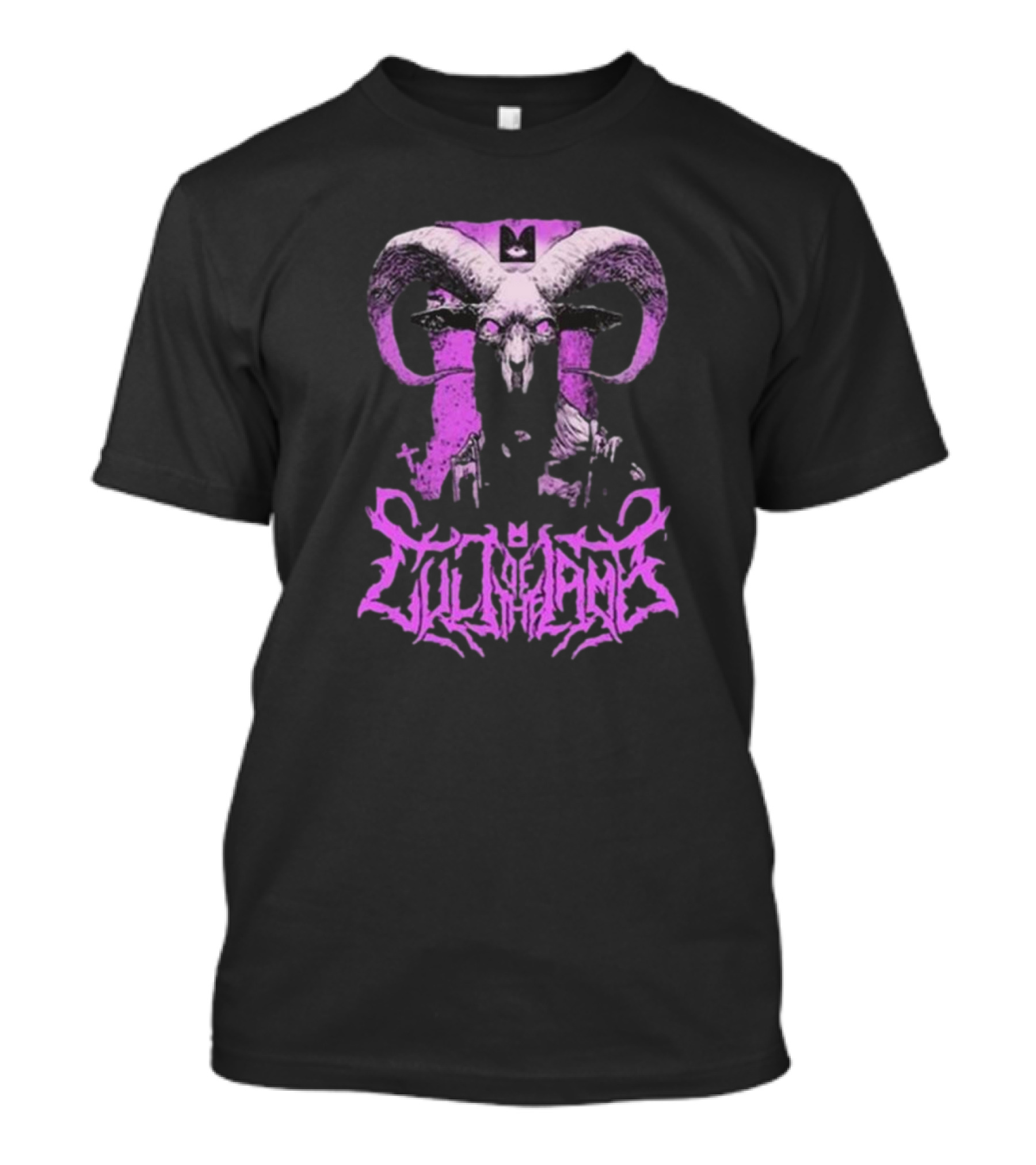 Cult Of The Lamb Unholy Goat Ram Skull Purple T-Shirt