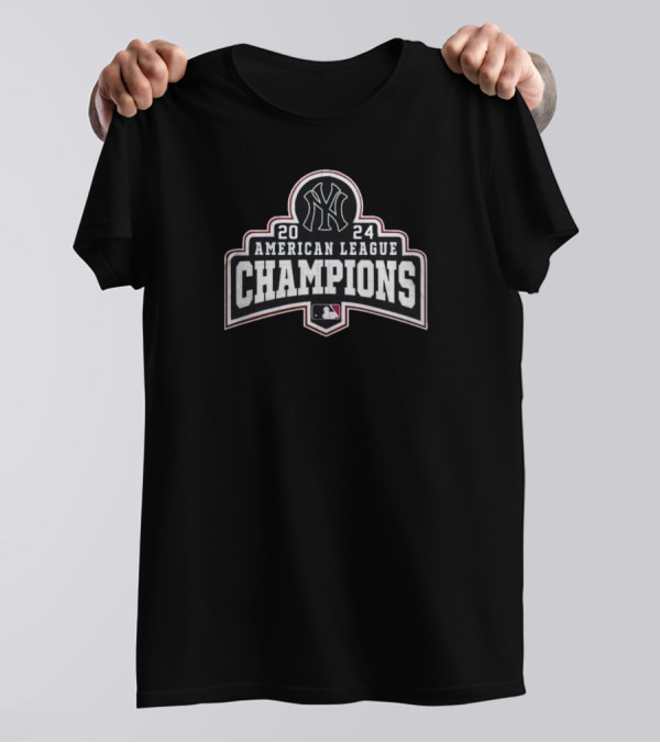 New York Yankees 2024 American League Champions Baseball T-Shirt