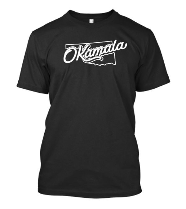 Oklahoma Kamala Map Outline T-Shirt