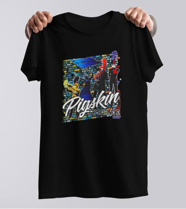 Pigskin Jubilee 2024 Marching Band Celebration Colors T-Shirt