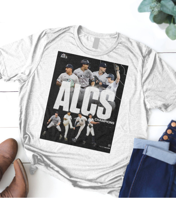 ALCS Champions New York Yankees MLB Lay Holmes Giancarlo Stanton DJ LeMahieu T-Shirt