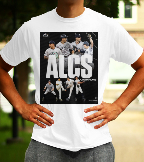 ALCS Champions New York Yankees MLB Lay Holmes Giancarlo Stanton DJ LeMahieu T-Shirt