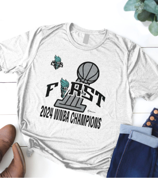 New York Liberty First 2024 WNBA Champions T-Shirt