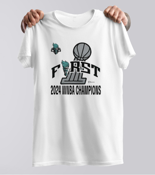 New York Liberty First 2024 WNBA Champions T-Shirt