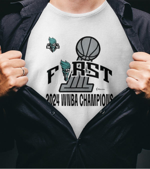 New York Liberty First 2024 WNBA Champions T-Shirt