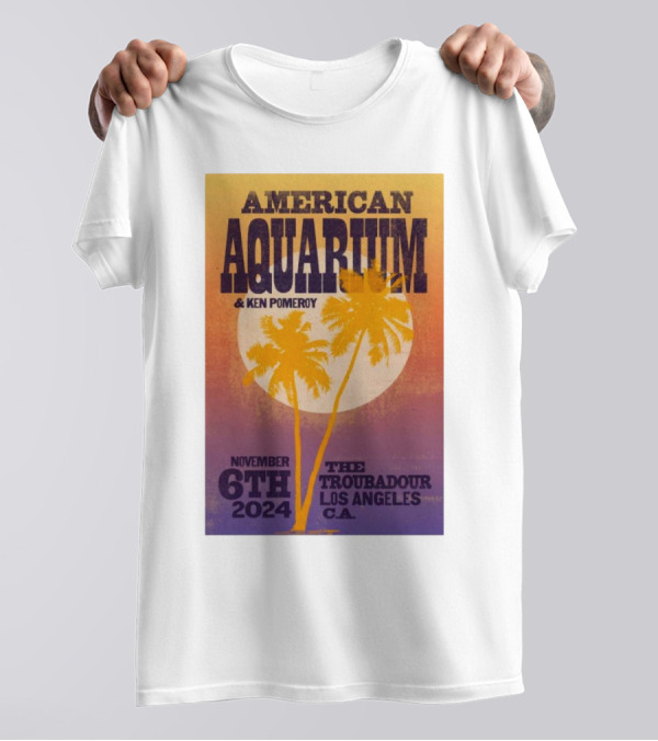 American Aquarium And Ken Pomeroy Live At The Troubadour Los Angeles CA November 6th T-Shirt